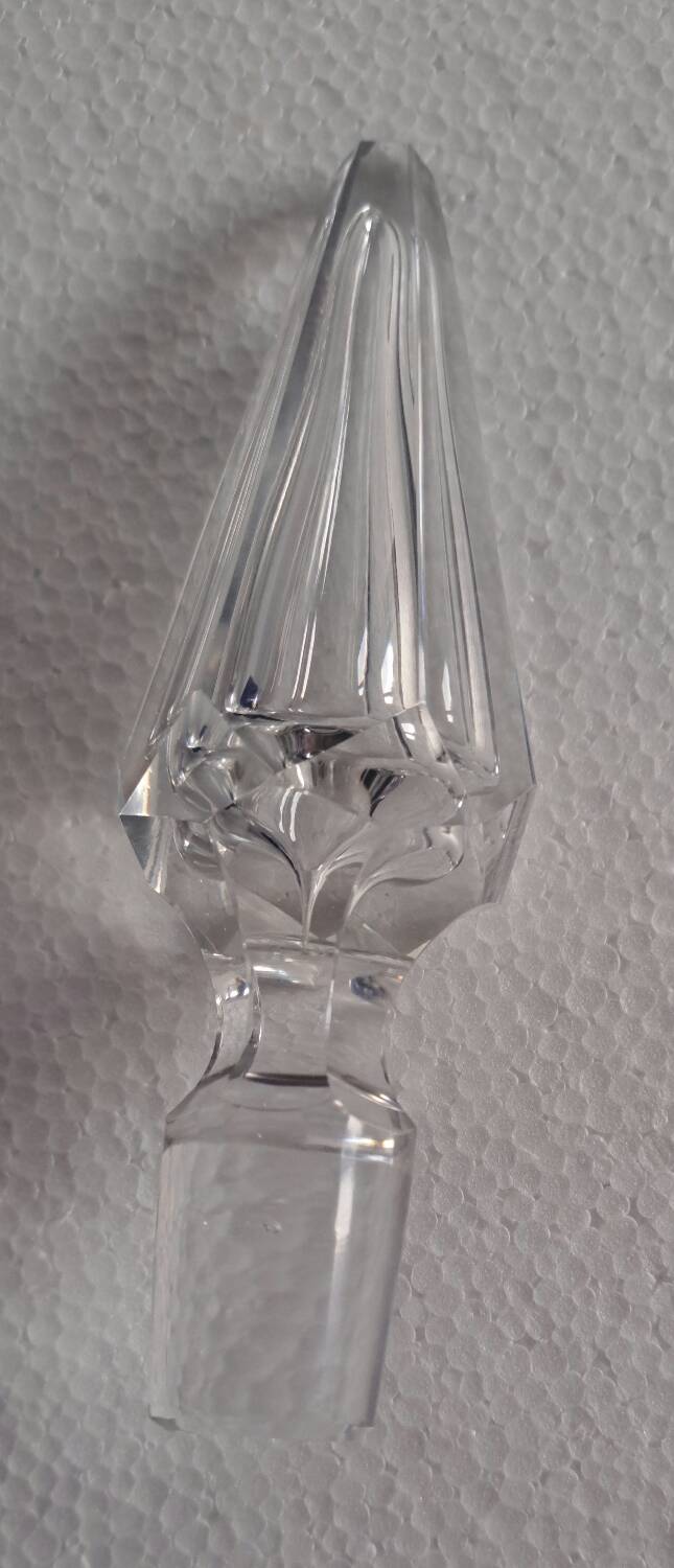 Saint Louis crystal carafe gravy, Massenet model