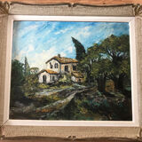 20th century painting framed and signed