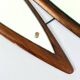 Italian sculptural wall mirror in wood from the 1960s.