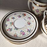 Partie de service à café en porcelaine de Limoges