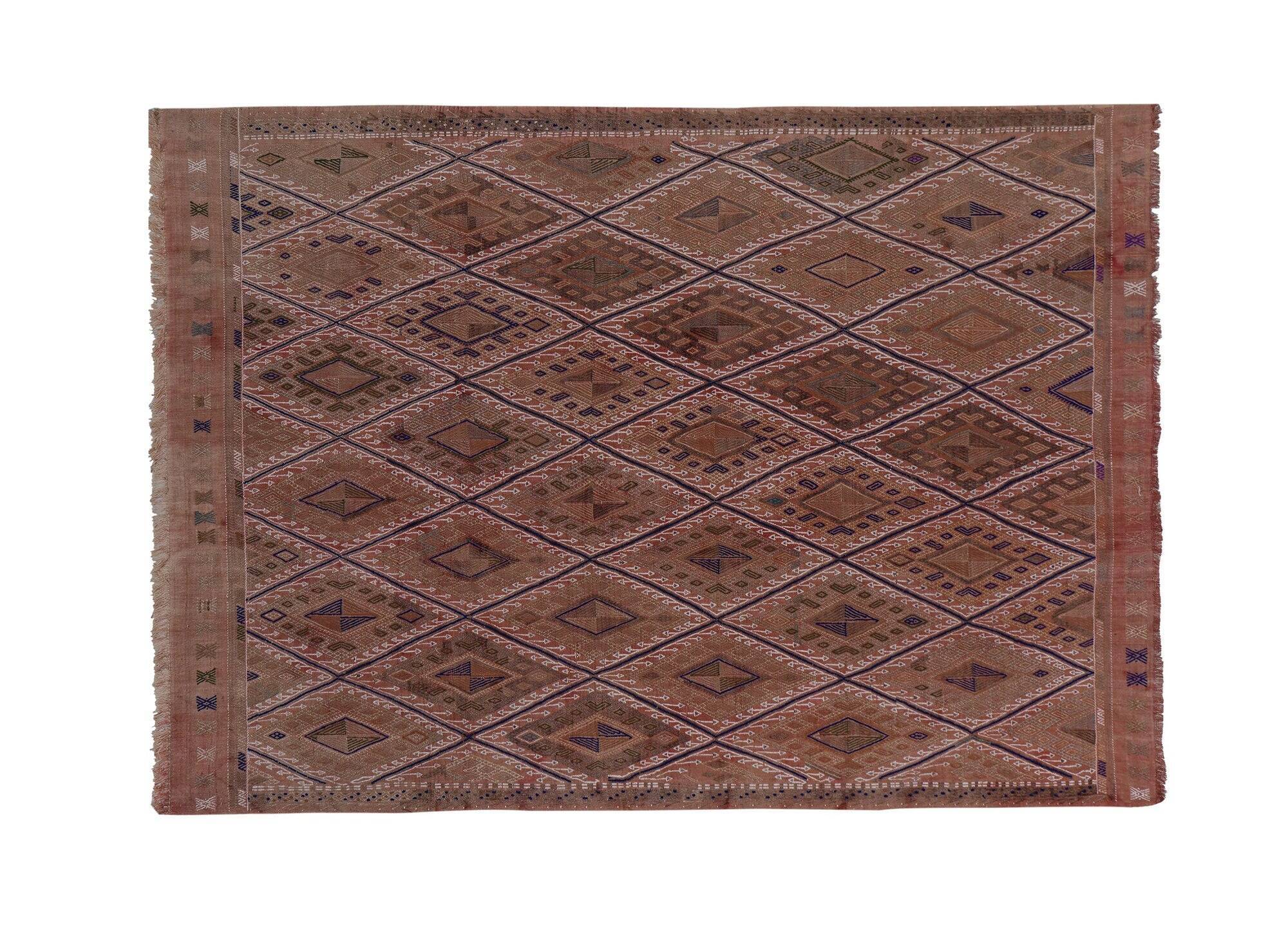 Vintage Turkish kilim handwoven 168x238 cm