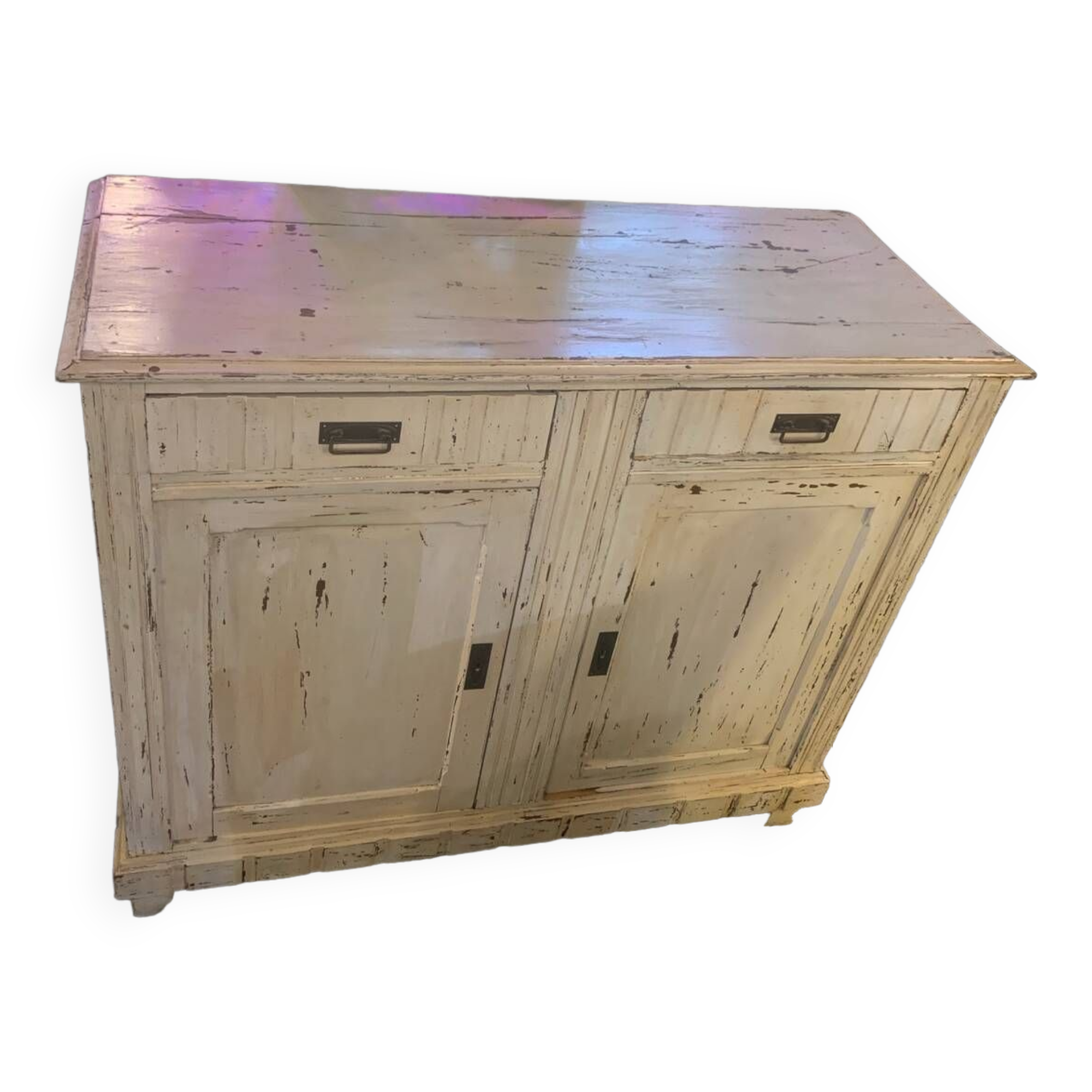 Parisian white patinated furniture