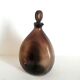 Carafe à liqueur verre ambré 1970