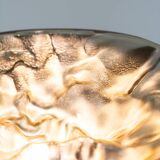 Lampe de table en verre de Murano, translucide, argent, par Carlo Nason, pour Mazzega,