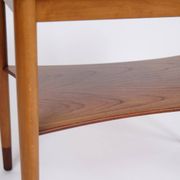 Folding table - Teak & Beech - Brass fittings - Børge Mogensen - Søborg Furniture Factory - 1950s