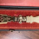 Coupe papier vermeil et galalithe