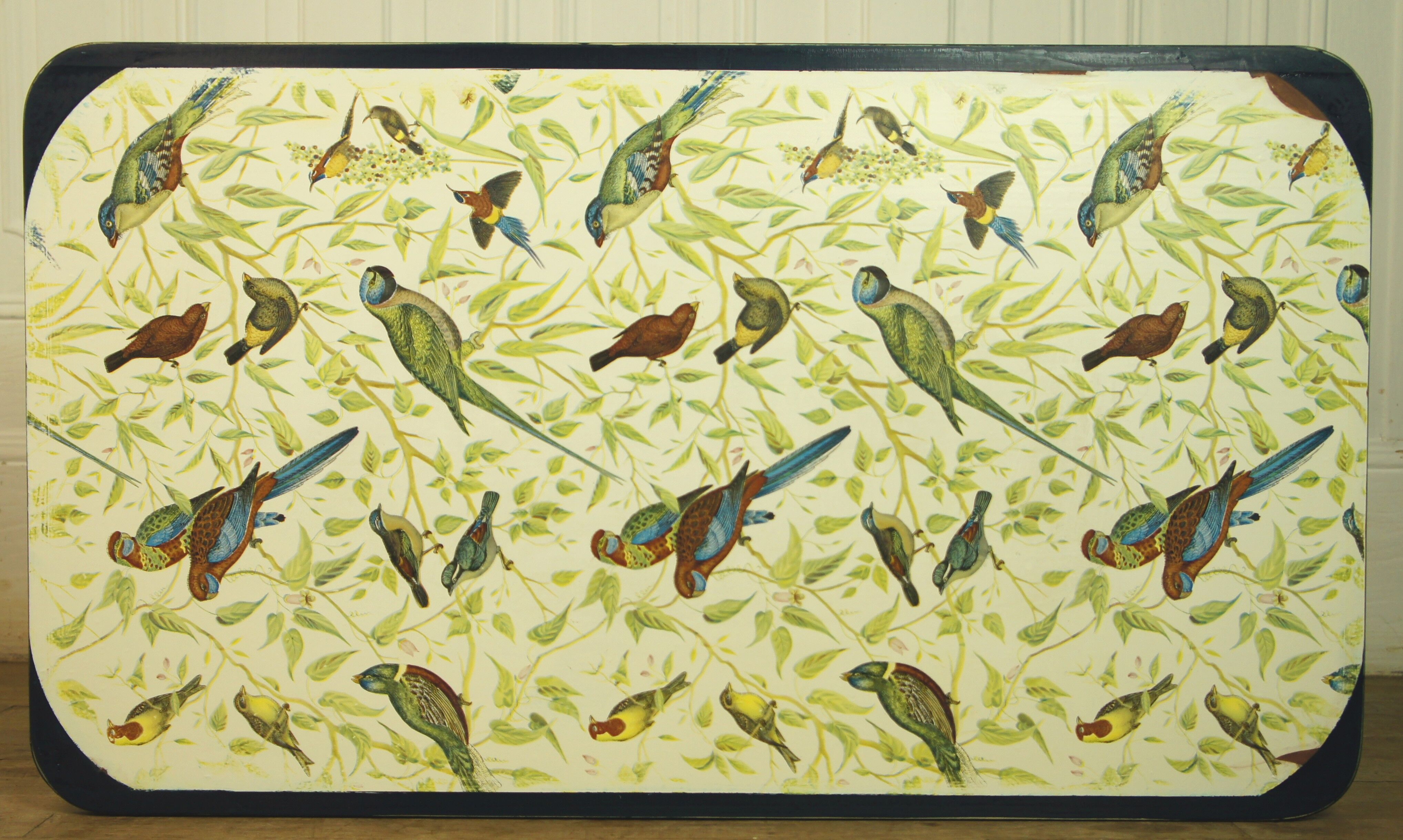 Vintage "birds" side table