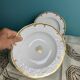 4 deep plates from Limoges with the PJC gold monogram.