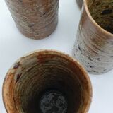 6 verres haut en grès pyrité