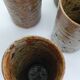 6 verres haut en grès pyrité