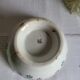 Old Bowl in Earthenware with Flower Decoration Marked underneath M