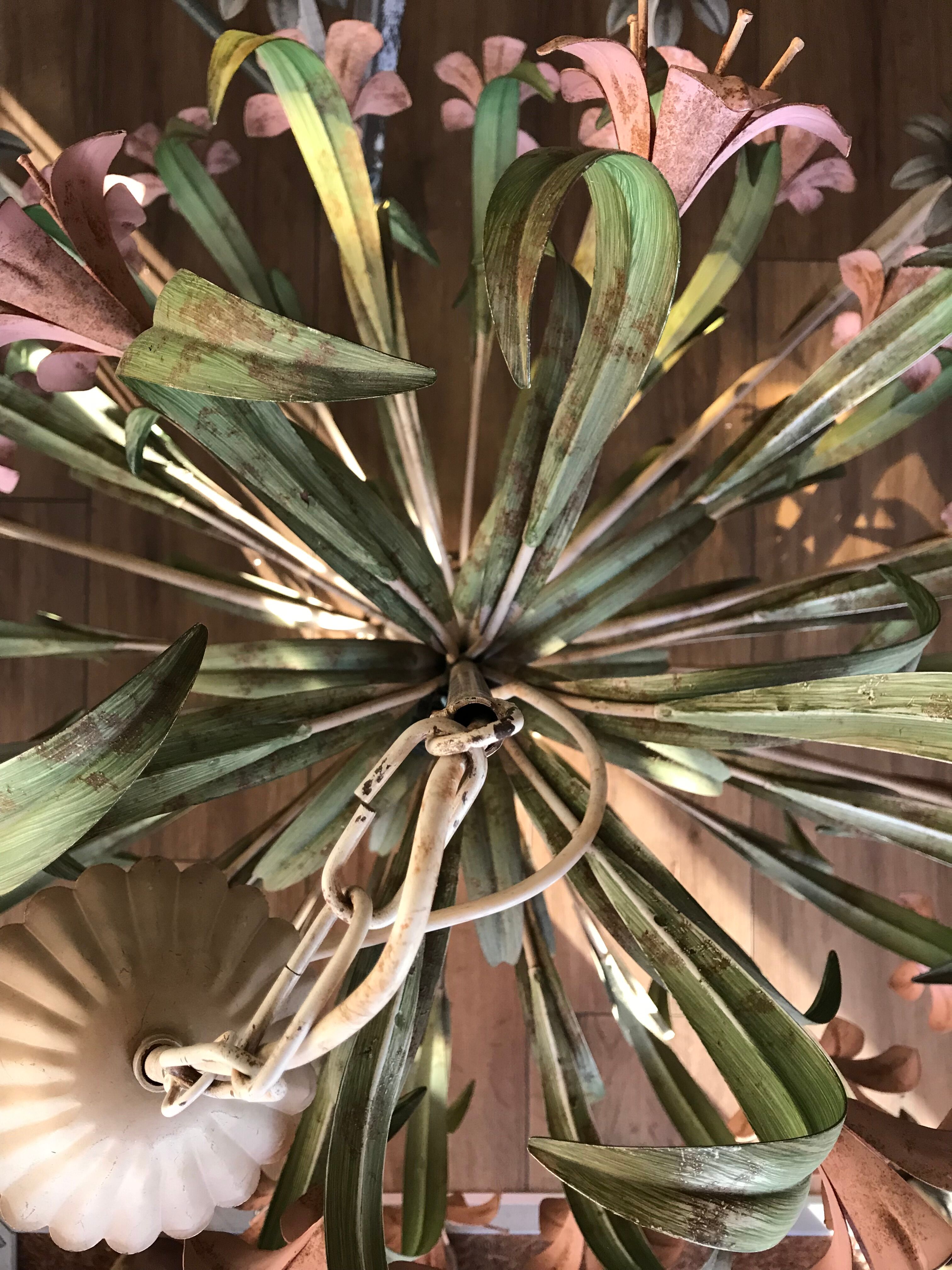 Chandelier with flowers