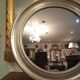 Silver round mirror 64cm