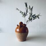 Old bohemian pottery, terracotta jug