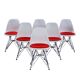 Lot de 6 chaises de Charles & Ray Eames