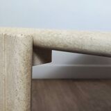 Roche Bobois 70' travertine coffee table