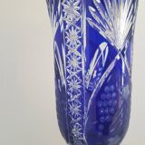 Vase bleu cristallery of lorraine - large model
