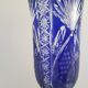 Vase bleu cristallery of lorraine - large model