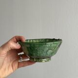 Two Moroccan handmade ceramic bowls