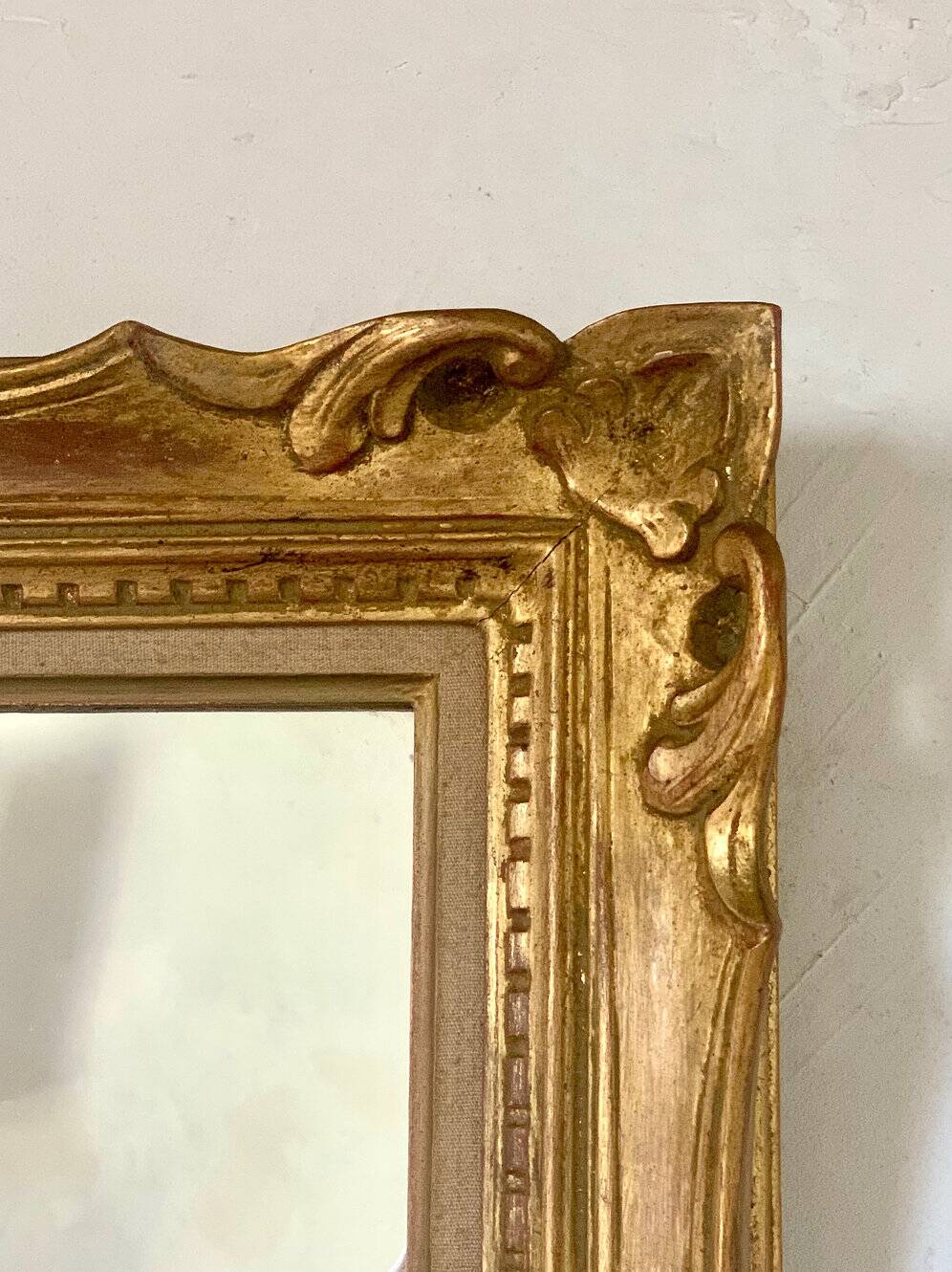 Miroir doré cadre Montparnasse vintage
