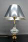 Pineapple lamp in crystal and patinated metal, France, 1950