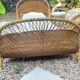 Vintage seventies rattan children's basket.