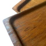 Pair of teak trays