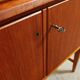 Vintage Scandinavian teak sideboard with writing surface, 1960s.