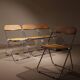 Four ‚Plia‘ Folding Chairs by Giancarlo Piretti for Anonima Castelli