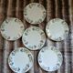 6 antique flat plates U&C Sarreguemines