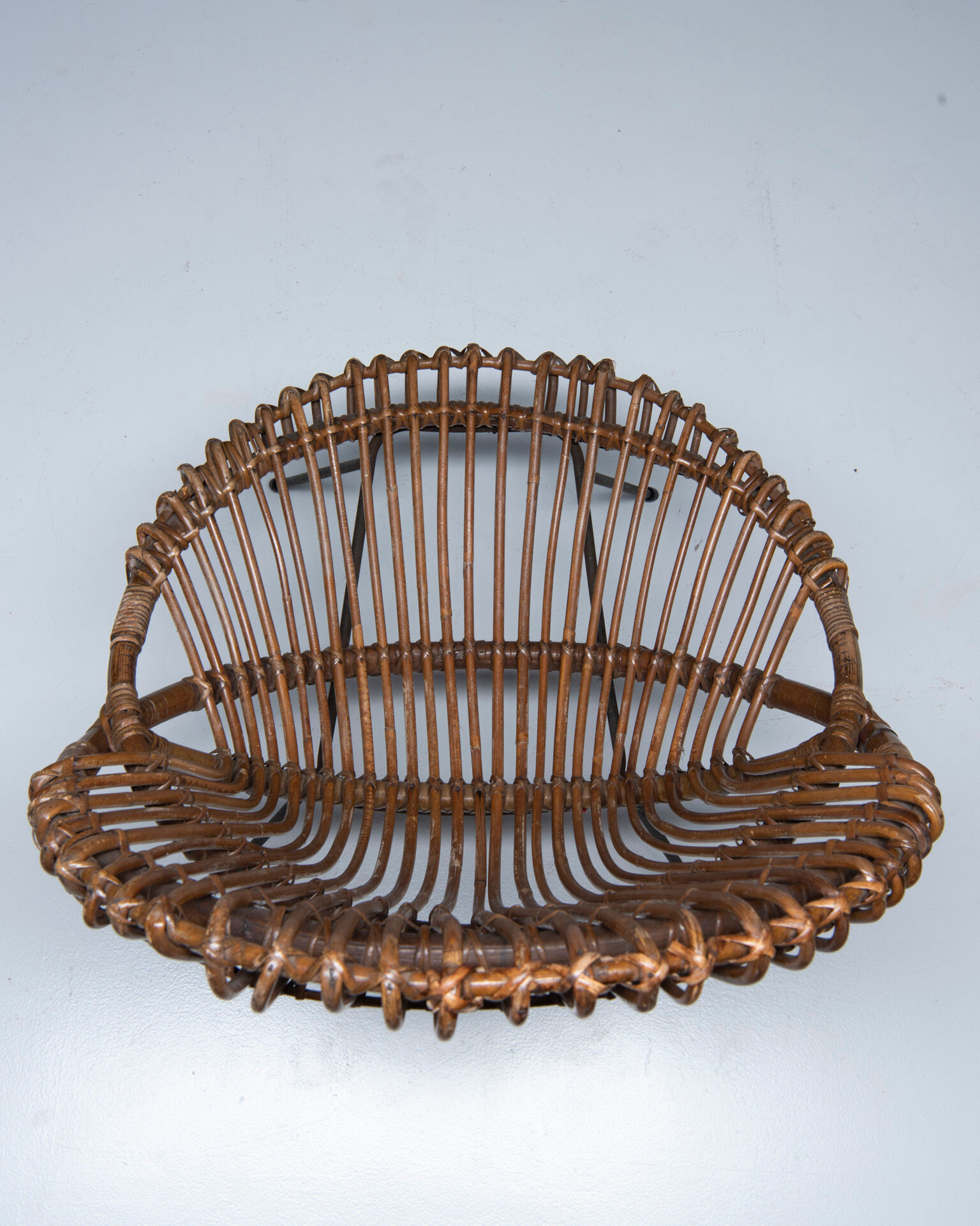 Mid-century chair in rattan, italy, 1950's