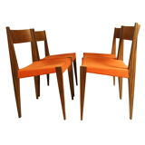 Set of 4 PIA chairs by Poul Cadovius for Girsberger, 1960s