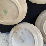 6 Villeroy and Boch Mettlach earthenware soup plates