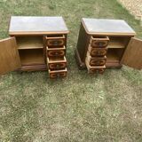 Paire de tables de chevet ancien