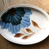 Set of 2 oval serving dishes faience Gien