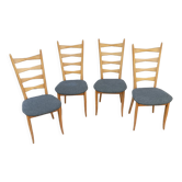 Set de 4 chaises scandinaves