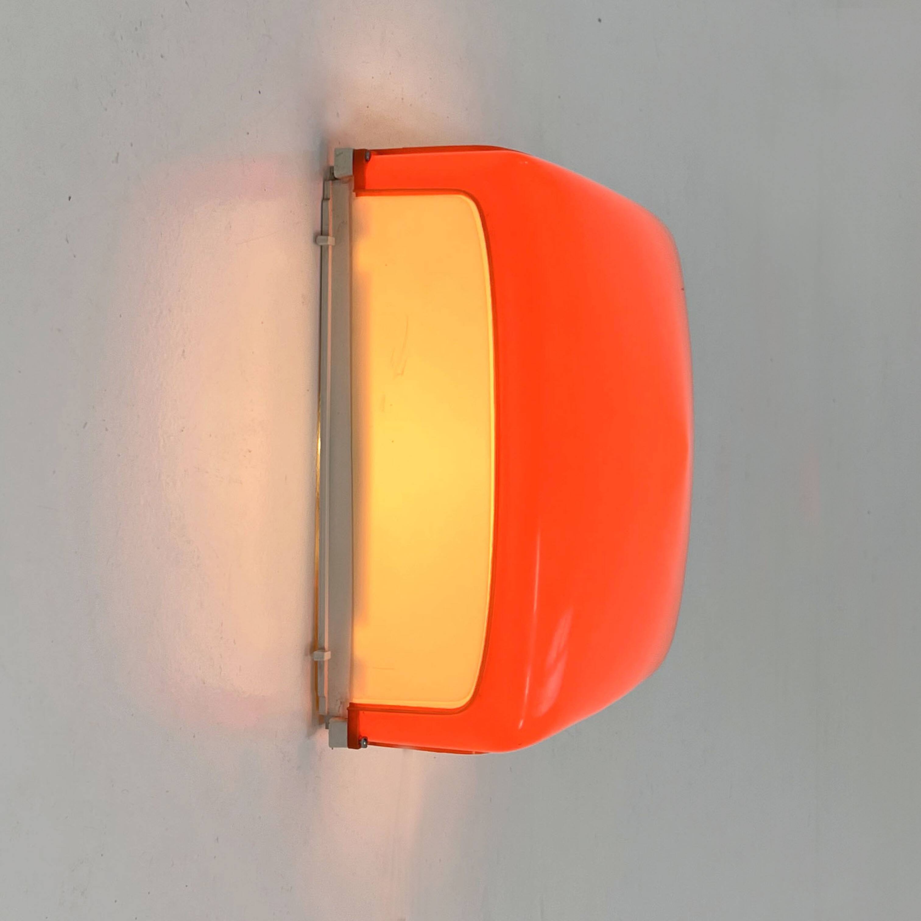 Cnosso Orange wall lamp by Angelo Mangiarotti for Artemide, 1960