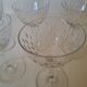 8 crystal white wine glasses from Baccarat, model Magenta Grain De Ri.