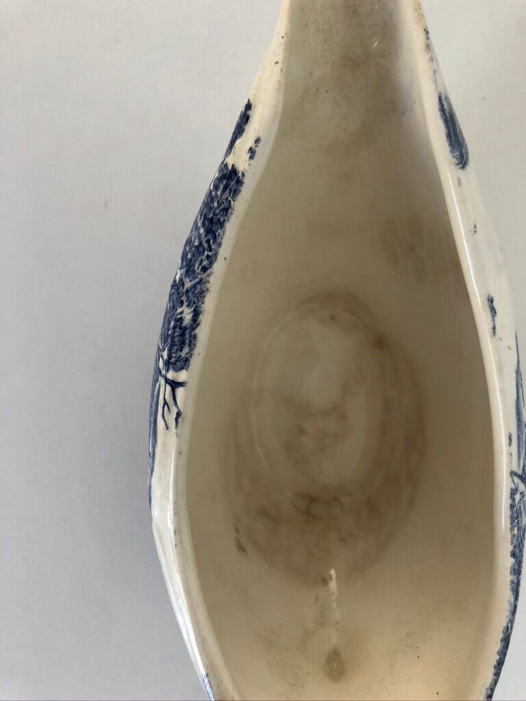 Gien porcelain gravy boat