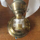 Pair of sconces, brass and plastic