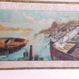 Oil painting and marine knife