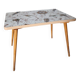 Vintage compass leg table
