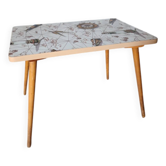 Vintage compass leg table