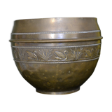 Cache pot "cygnes" en laiton