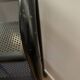 Vintage 4-tier perforated metal serving cart on wheels, 1980s style