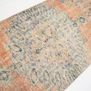 3x9 Pale Orange & Blue Vintage Runner Rug, 80x283Cm SK 6027