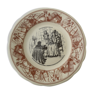 Talking Plate Gien Pleasant Tobacco History No. 2 Jean Nicot Creations