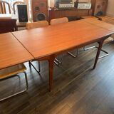 Teak dining room table with extensions by Jean Tricoire & Robert Vecchione - 1960s