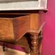 Wooden toilet table - marble