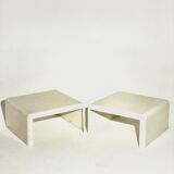 Paire de tables basses vintage 1970/80